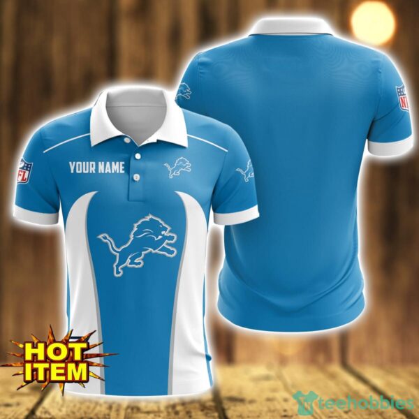 Detroit Lions 3D Polo Shirt Personalized Name Gift Ideas For Fans Product Photo 1