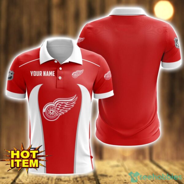 Detroit Red Wings 3D Polo Shirt Personalized Name Gift Ideas For Fans Product Photo 1