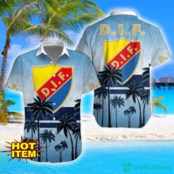 Djurgårdens IF Fotbollsförening Coconut Aloha Hawaiian Shirt And Shorts Beach Set For Men And Women Product Photo 1