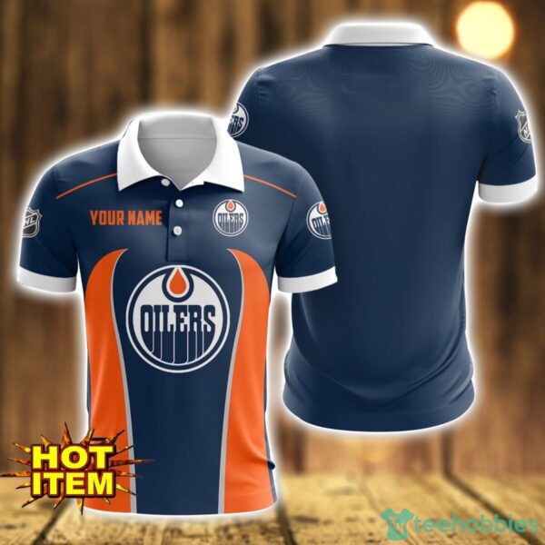 Edmonton Oilers 3D Polo Shirt Personalized Name Gift Ideas For Fans Product Photo 1
