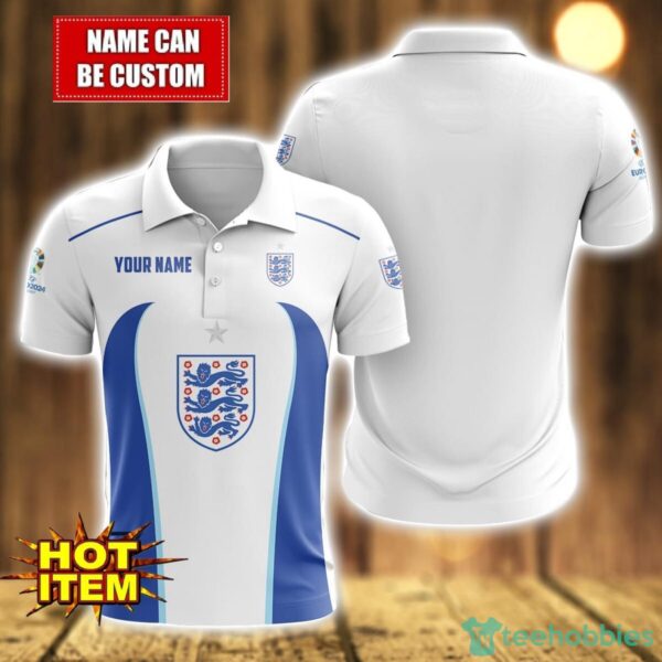 England national football team 3D Polo Shirt Personalized Name Gift Ideas For Fans Product Photo 1
