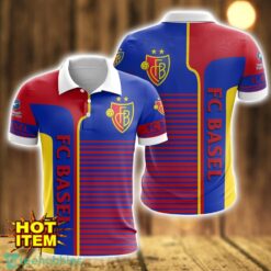 FC Basel Striped 3D Polo Shirt For Men Product Photo 1