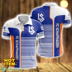 FC Lausanne-Sport Striped 3D Polo Shirt For Men Product Photo 1