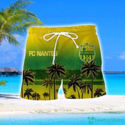 FC Nantes Coconut Aloha Hawaiian Shirt And Shorts Beach Set For Men And Women Product Photo 2