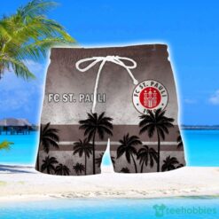 FC St. Pauli Coconut Aloha Hawaiian Shirt And Shorts Beach Set For Men And Women Product Photo 2