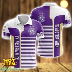 FK Austria Wien Striped 3D Polo Shirt For Men Product Photo 1