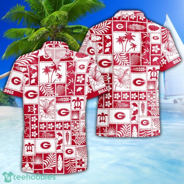 Georgia Bulldogs 3D Hawaiian Shirt Special Beach Pattern Hawaii Shirt Product Photo 1