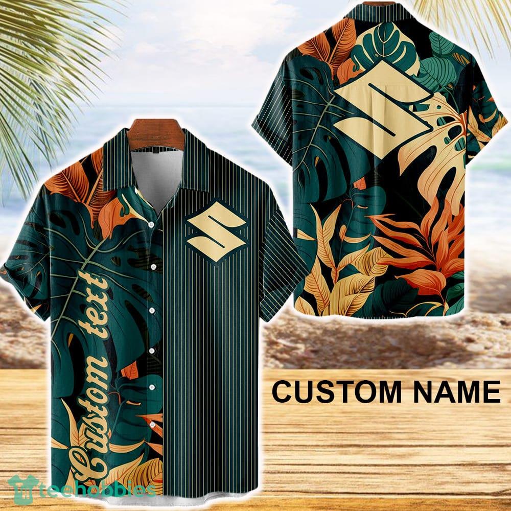 Gsx Vintage Hawaiian Shirt Car Leaf Green For Summer Fans Custom Name - Gsx Vintage Hawaiian Shirt Car Leaf Green For Summer Fans Custom Name