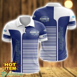 HC Kometa Brno Striped 3D Polo Shirt For Men Product Photo 1