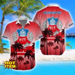 Helsingborgs IF Coconut Aloha Hawaiian Shirt And Shorts Beach Set For Men And Women Product Photo 1