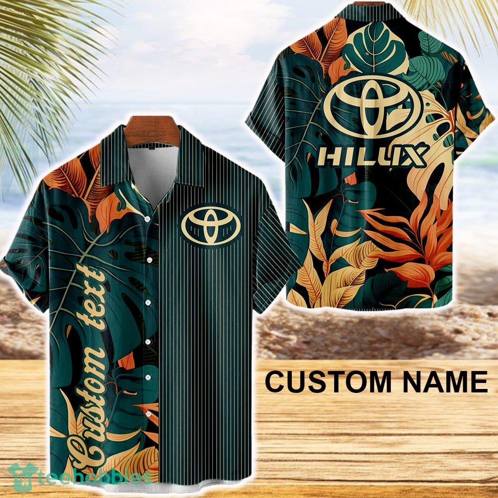 Hilux Vintage Hawaiian Shirt Car Leaf Green For Summer Fans Custom Name - Hilux Vintage Hawaiian Shirt Car Leaf Green For Summer Fans Custom Name