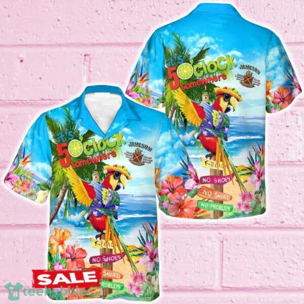 Jameson Whiskey Parrot Hawaiian Shirt Beer For Men Women Summer Beach - Jameson Whiskey Parrot Hawaiian Shirt Beer For Men Women Summer Beach
