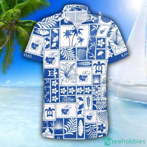 Kansas Jayhawks Hawaiian Shirt 3D Hawaiian Shirt Special Beach Pattern Hawaii Shirt Product Photo 2