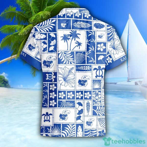 Kansas Jayhawks Hawaiian Shirt 3D Hawaiian Shirt Special Beach Pattern Hawaii Shirt Product Photo 3