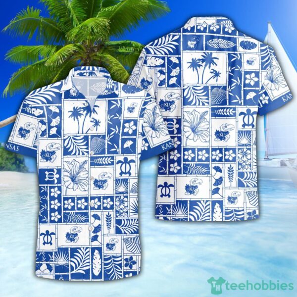 Kansas Jayhawks Hawaiian Shirt 3D Hawaiian Shirt Special Beach Pattern Hawaii Shirt Product Photo 1