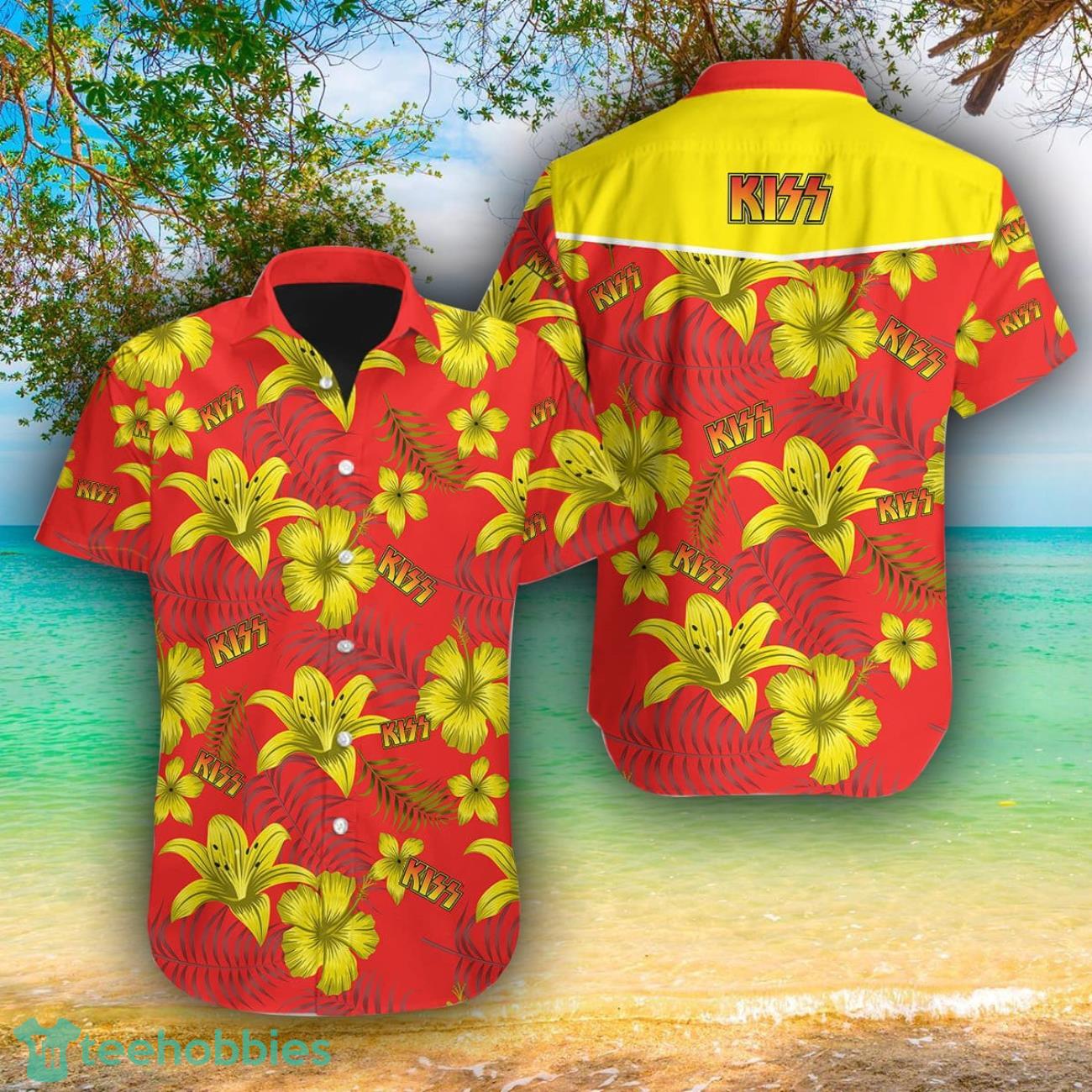 Kiss band AOP Hawaiian Shirt For Men And Women Summer Gift Product Photo 1