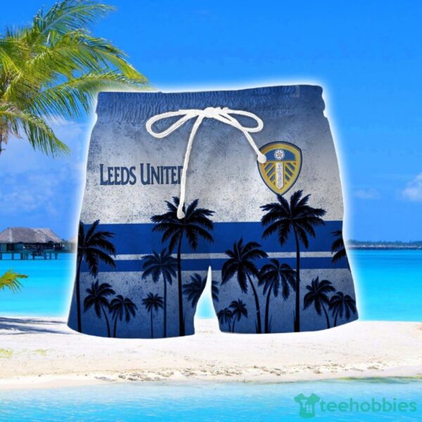 Leeds United F.C Coconut Aloha Hawaiian Shirt And Shorts Beach Set For Men And Women Product Photo 2