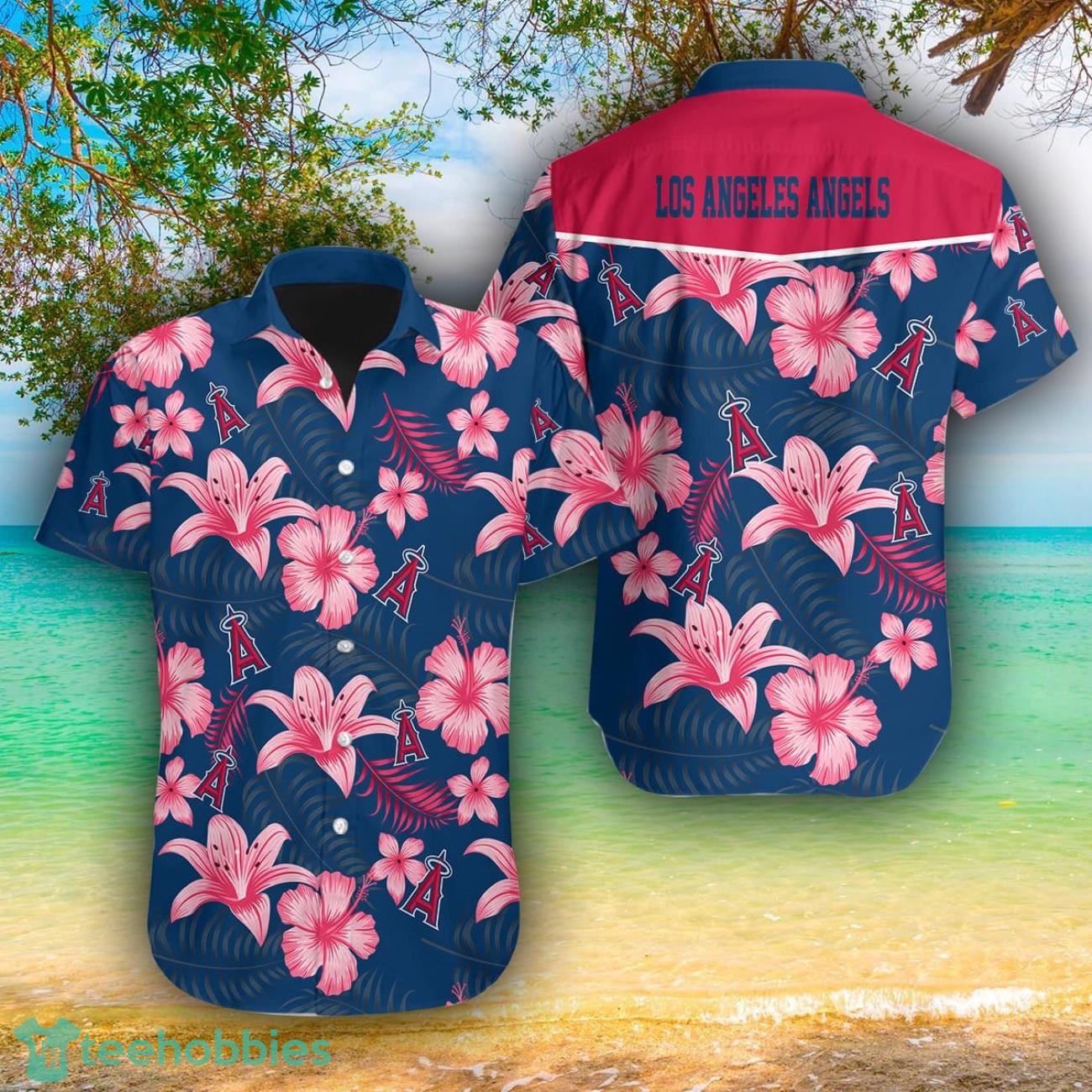 Los Angeles Angels AOP Hawaiian Shirt For Men And Women Summer Gift Product Photo 1
