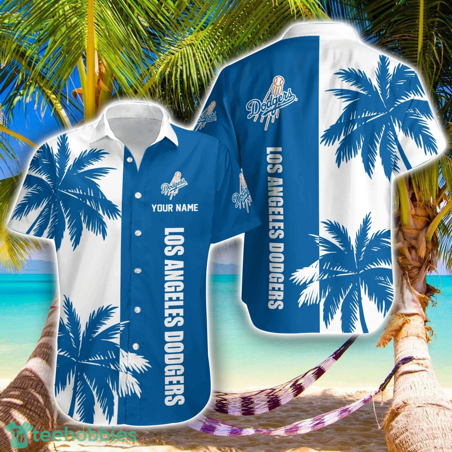 Los Angeles Dodgers MLB Beach Coconut Hawaiian Shirt Trending Summer Gift Custom Name Product Photo 1