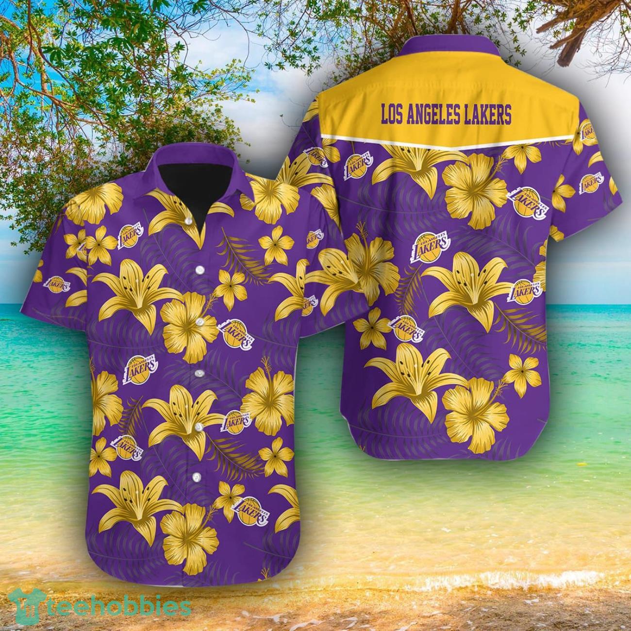 Los Angeles Lakers AOP Hawaiian Shirt For Men And Women Summer Gift Product Photo 1