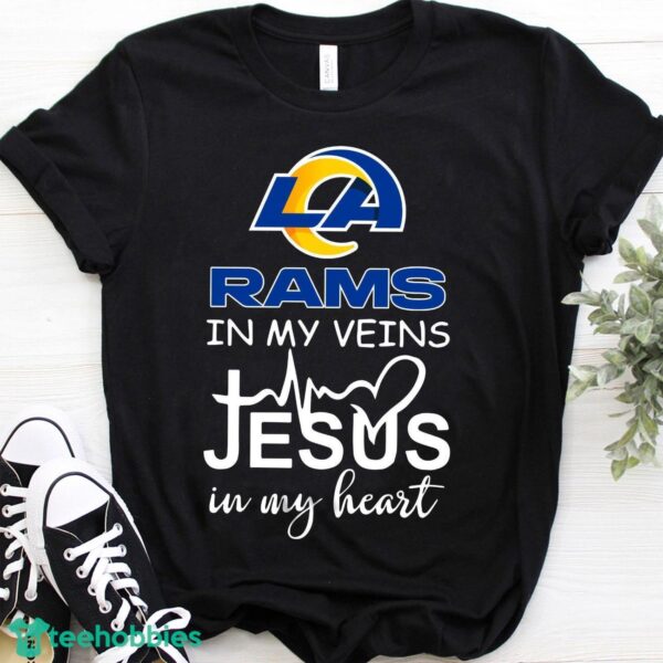 Los Angeles Rams Jesus T-Shirt Hoodie Sweatshirt Product Photo 3