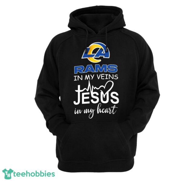 Los Angeles Rams Jesus T-Shirt Hoodie Sweatshirt Product Photo 1