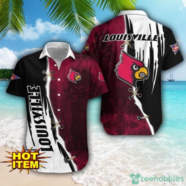 Louisville Cardinals Logo Team Printed 3D Hawaiian Shirt Beach Summer Gift Product Photo 1