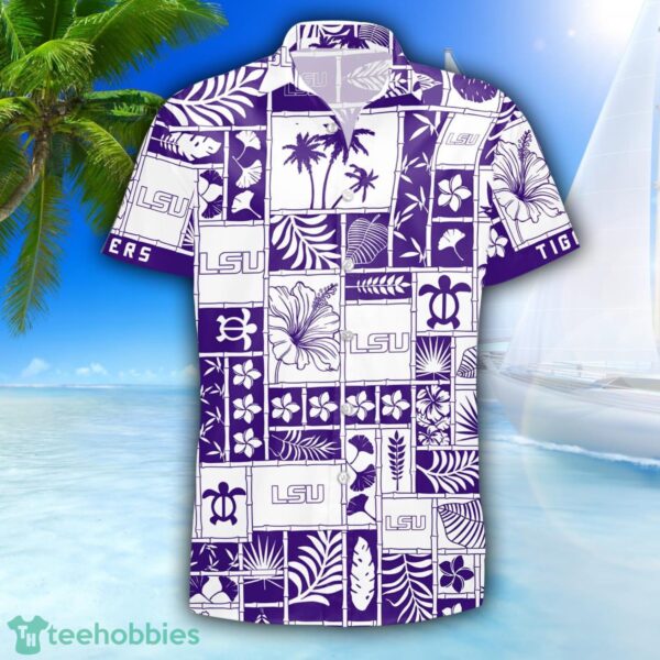 LSU TIGERS 3D Hawaiian Shirt Special Beach Pattern Hawaii Shirt Product Photo 2