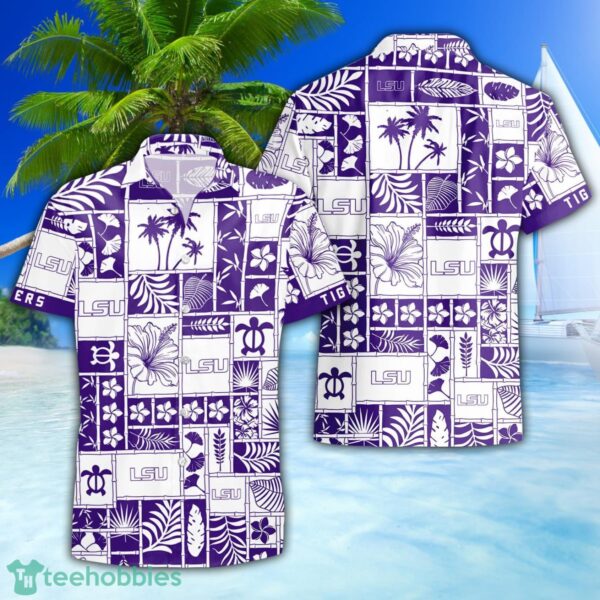 LSU TIGERS 3D Hawaiian Shirt Special Beach Pattern Hawaii Shirt Product Photo 1