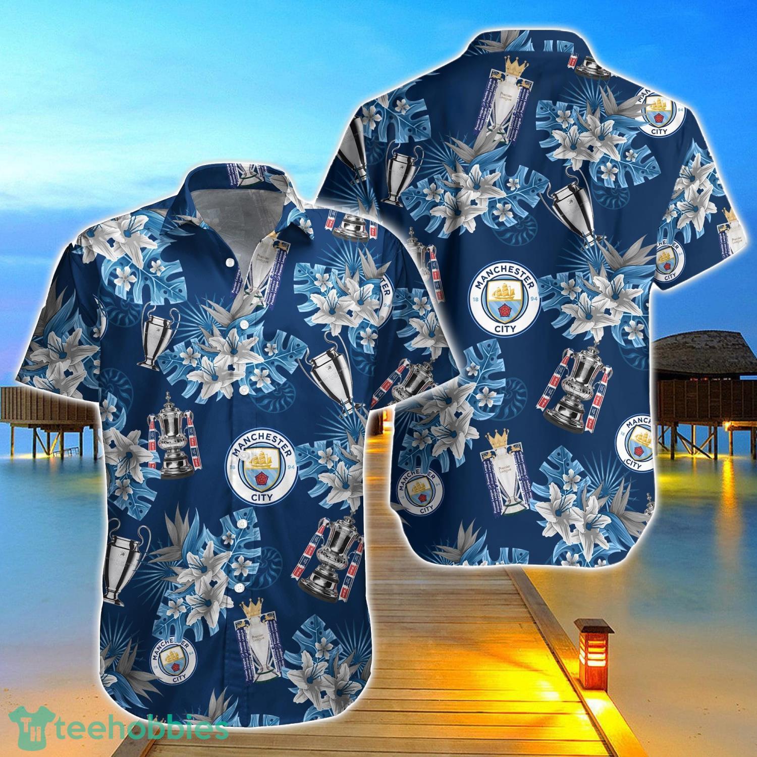 Manchester City Treble Winners Hawaiian Shirt Product Photo 1