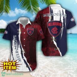 Melbourne Football Club Logo Team Printed 3D Hawaiian Shirt Beach Summer Gift Product Photo 1