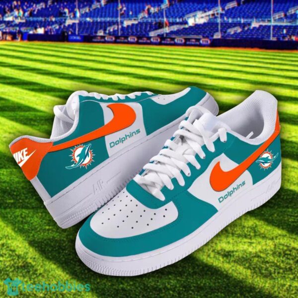 Miami Dolphins Air Force Shose For Fans AF1 NFL Sneakers Product Photo 1