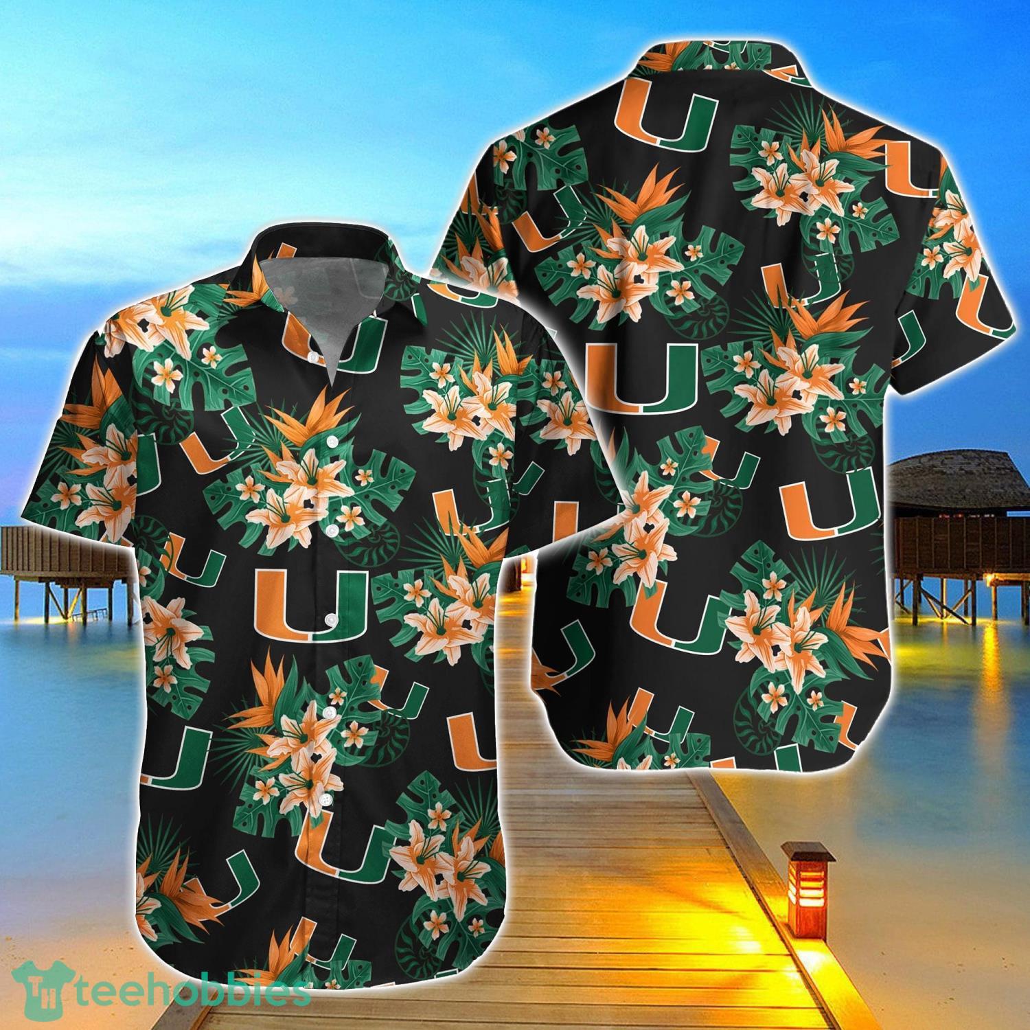 Miami Hurricanes Aloha Hawaiian Shirt Gifts For Summer Vacation Product Photo 1