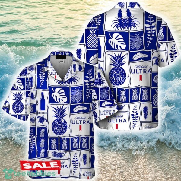 Michelob ULTRA Tropical Pineapple Hawaiian Shirt Beer Holidays Summer - Michelob ULTRA Tropical Pineapple Hawaiian Shirt Beer Holidays Summer