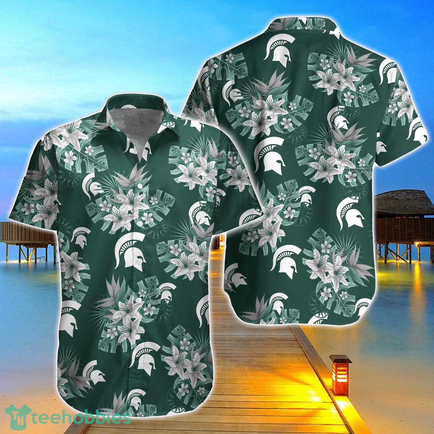 Michigan State Spartans Aloha Hawaiian Shirt Gifts For Summer Vacation Product Photo 1