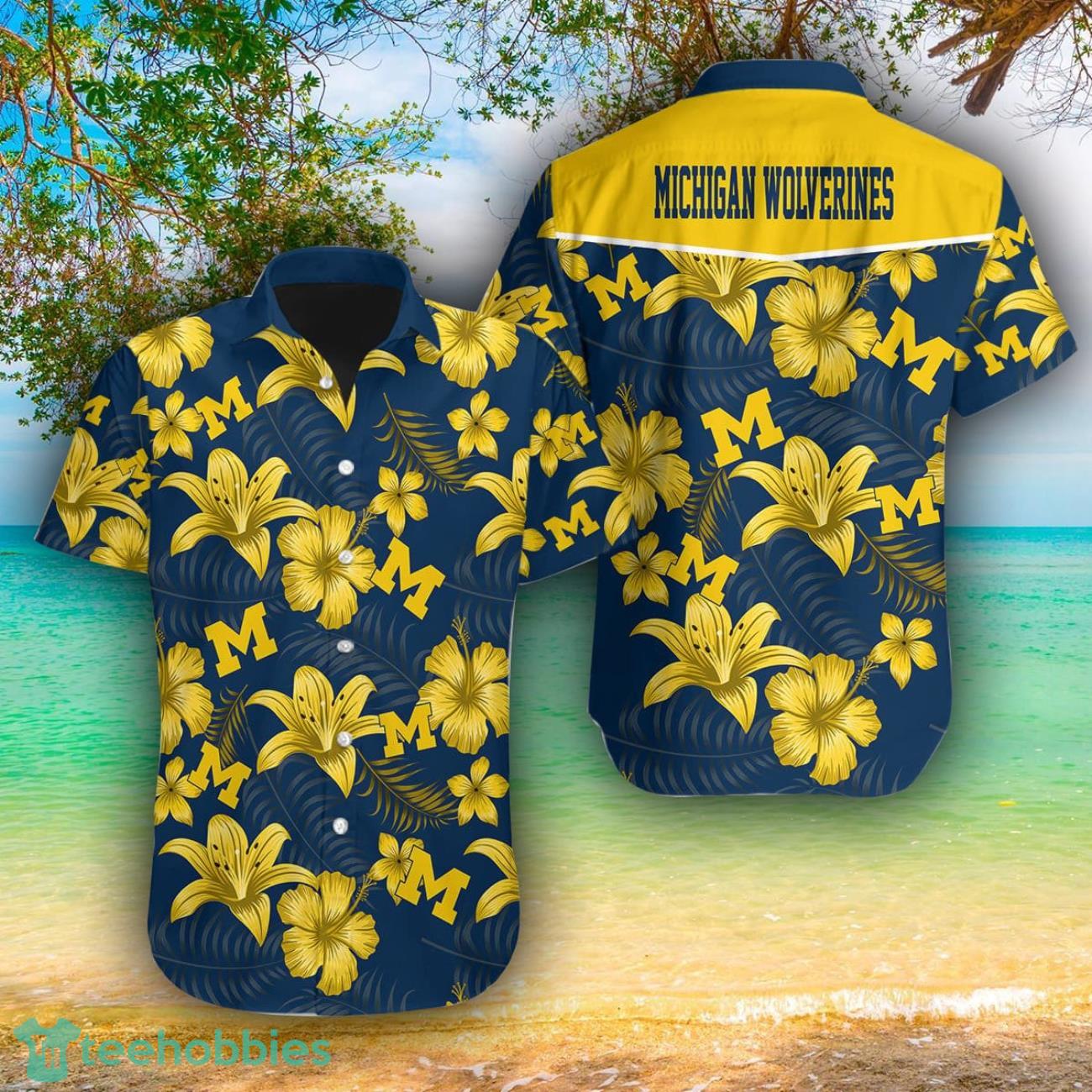 Michigan Wolverines AOP Hawaiian Shirt For Men And Women Summer Gift Product Photo 1