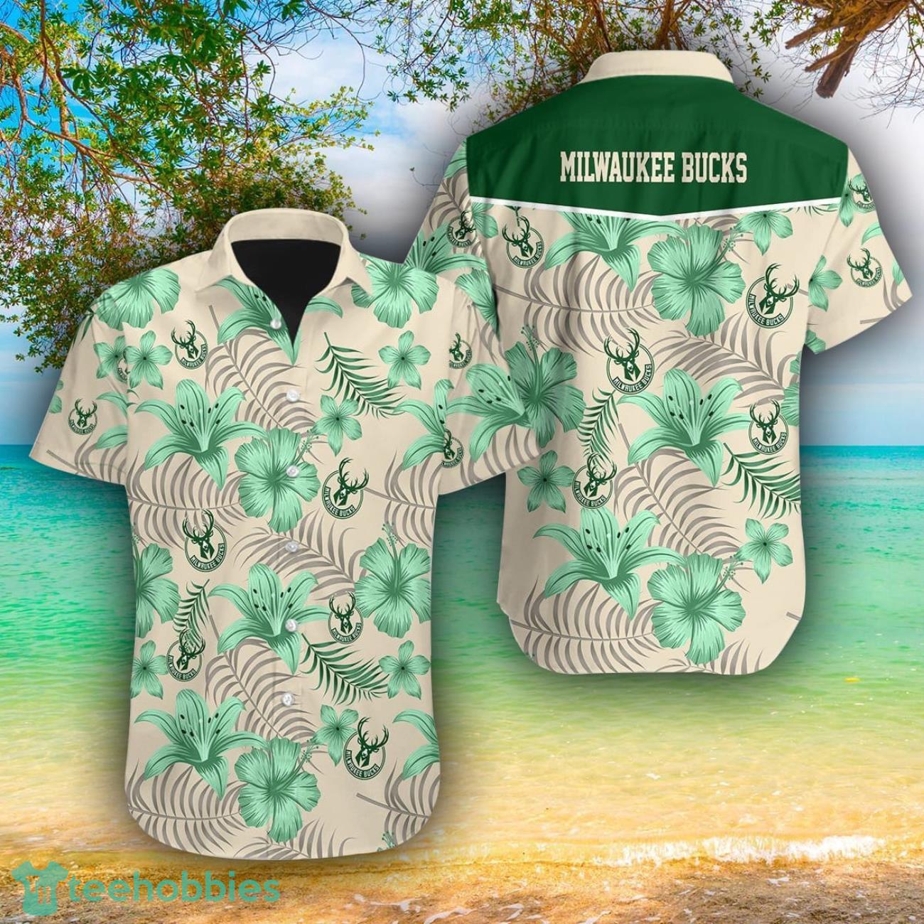 Milwaukee Bucks AOP Hawaiian Shirt For Men And Women Summer Gift Product Photo 1