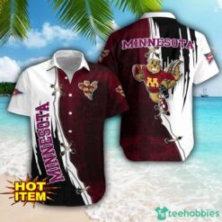 Minnesota Golden Gophers Logo Team Printed 3D Hawaiian Shirt Beach Summer Gift Product Photo 1