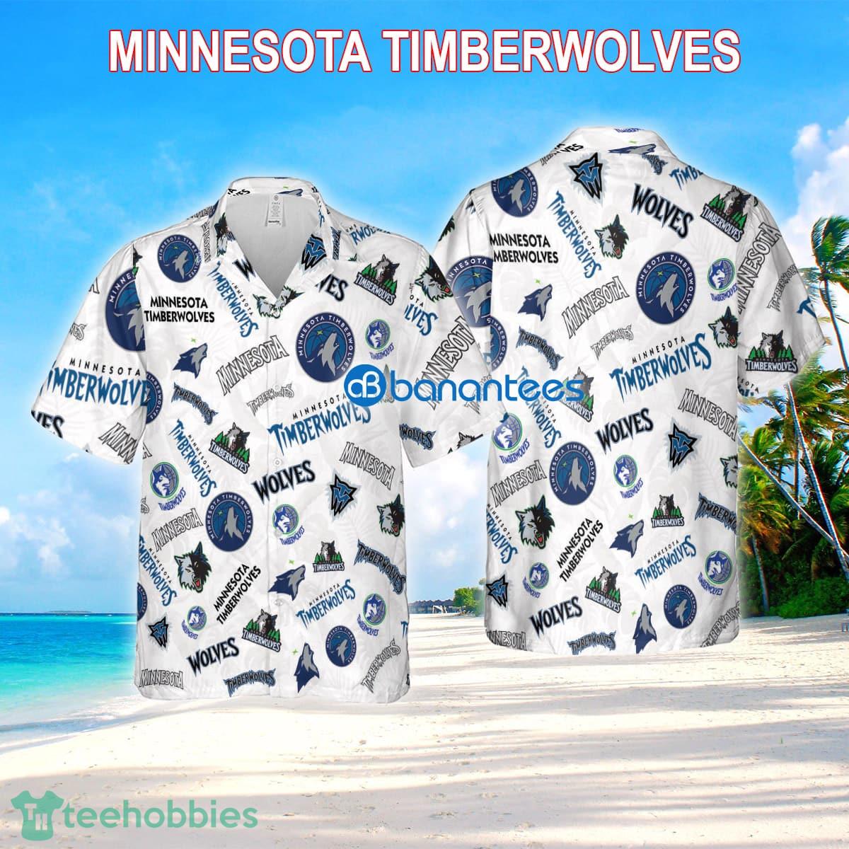 Minnesota Timberwolves Aloha 3D Hawaiian Shirt White Pattern Logo New Gift For Fans - Minnesota Timberwolves Aloha 3D Hawaiian Shirt White Pattern Logo New Gift For Fans