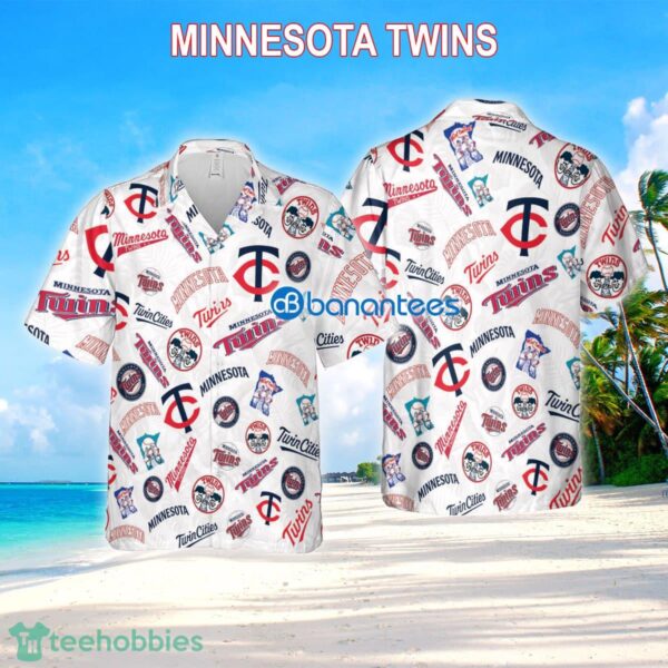 Minnesota Twins 3D 3D Hawaiian Shirt White Pattern Logo New For Men And Women - Minnesota Twins 3D 3D Hawaiian Shirt White Pattern Logo New For Men And Women