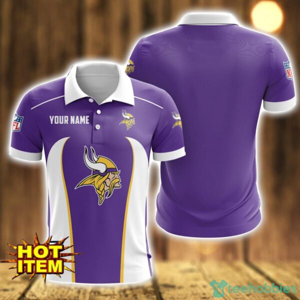 Minnesota Vikings 3D Polo Shirt Personalized Name Gift Ideas For Fans Product Photo 1