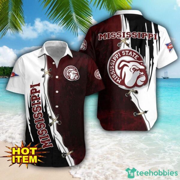 Mississippi State Bulldogs Logo Team Printed 3D Hawaiian Shirt Beach Summer Gift Product Photo 1