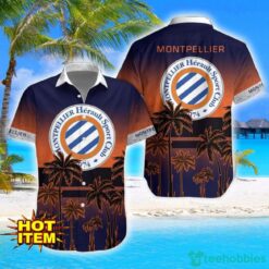 Montpellier HSC Coconut Aloha Hawaiian Shirt And Shorts Beach Set For Men And Women Product Photo 1