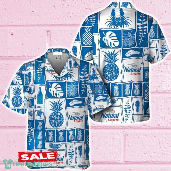 Natural Light Tropical Pineapple Hawaiian Shirt Beer For Men Women Summer Beach - Natural Light Tropical Pineapple Hawaiian Shirt Beer For Men Women Summer Beach
