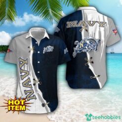 Navy Midshipmen Logo Team Printed 3D Hawaiian Shirt Beach Summer Gift Product Photo 2