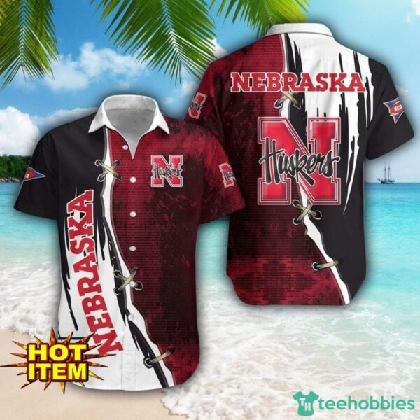 Nebraska Cornhuskers Logo Team Printed 3D Hawaiian Shirt Beach Summer Gift Product Photo 1