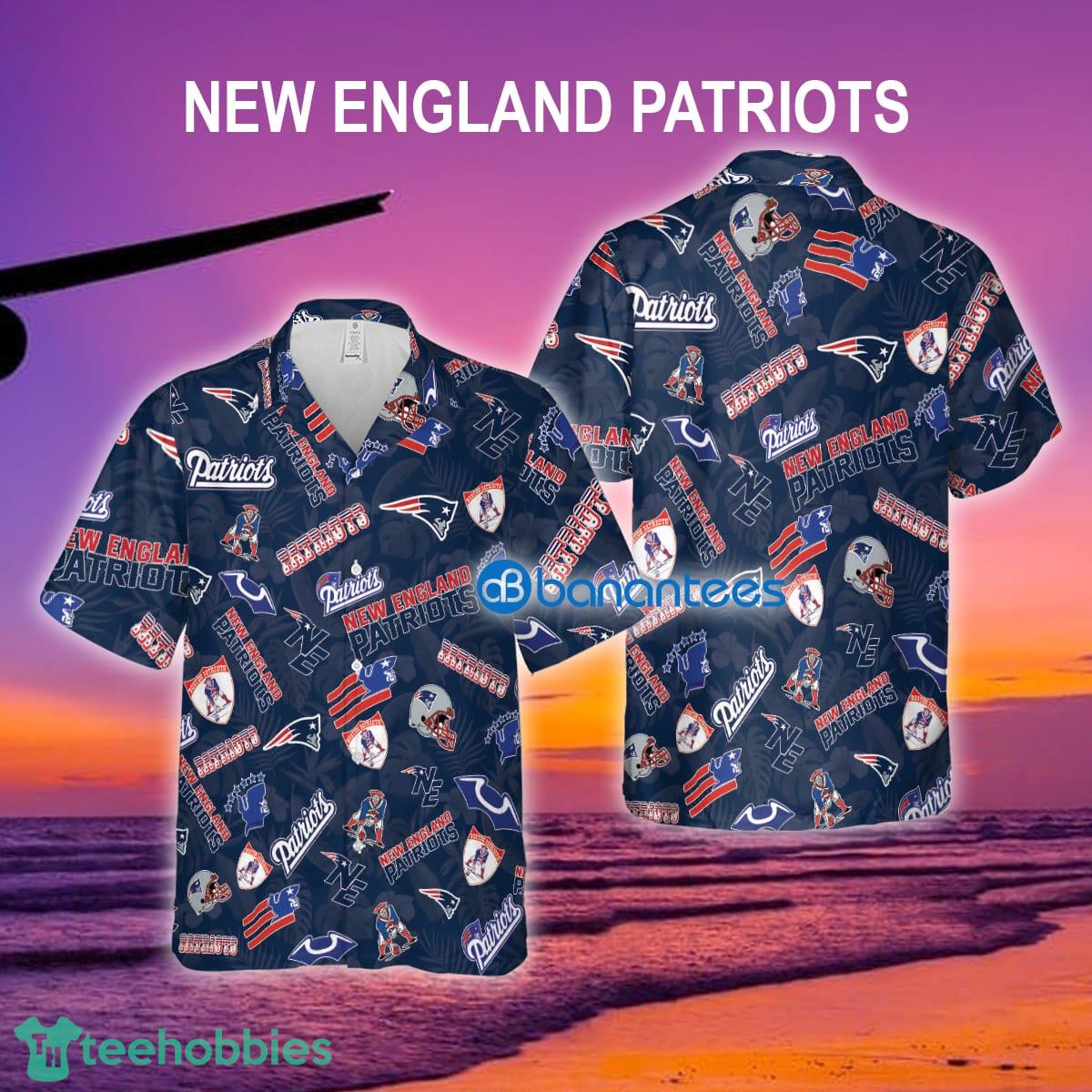 New England Patriots Hawaiian Shirt Pattern Logo Gift For Fans - New England Patriots Hawaiian Shirt Pattern Logo Gift For Fans