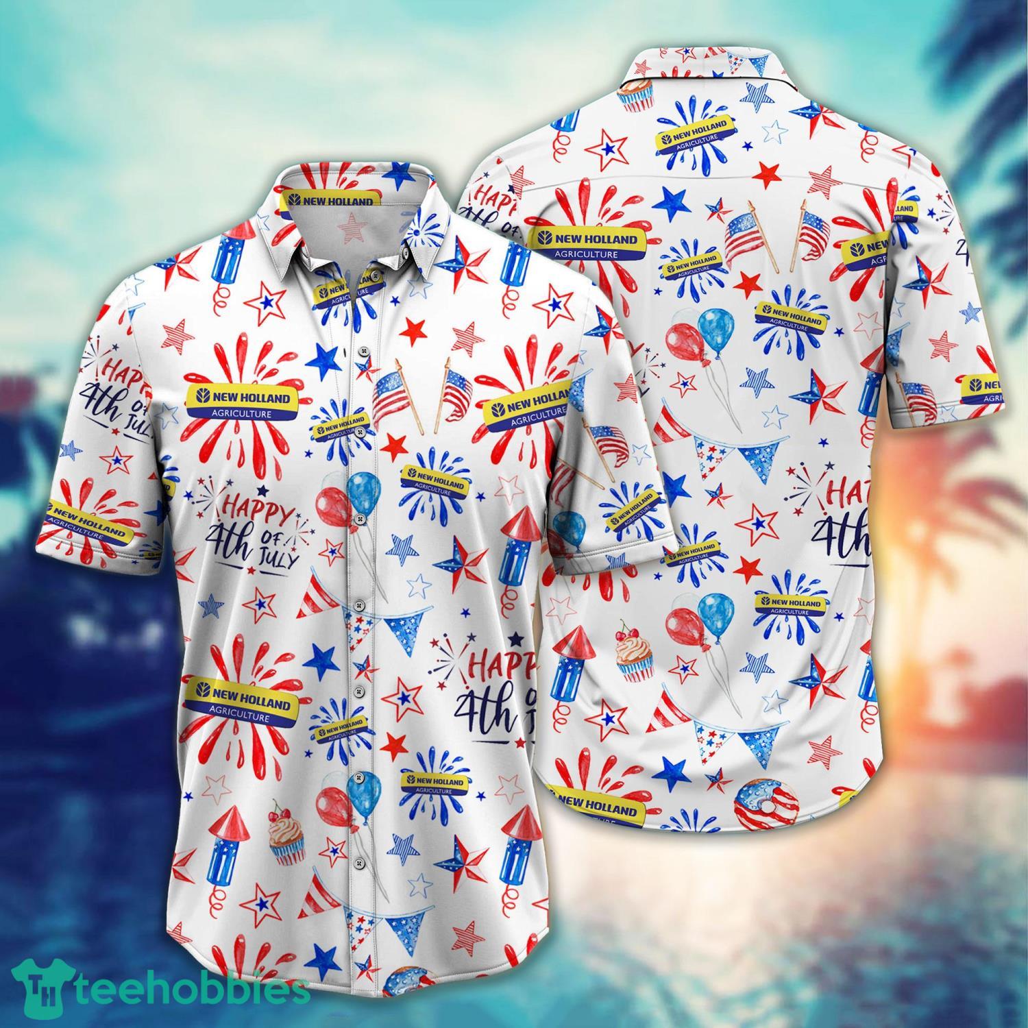 New Holland Agriculture Happy 4th Of July Hawaiian Shirt Holiday Gift For Men Women Product Photo 1