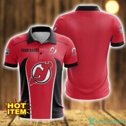 New Jersey Devils 3D Polo Shirt Personalized Name Gift Ideas For Fans Product Photo 1