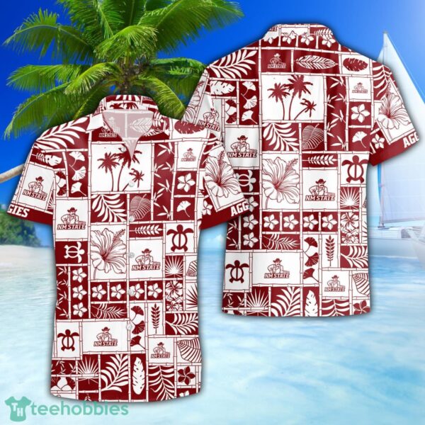 New Mexico State Aggies 3D Hawaiian Shirt Special Beach Pattern Hawaii Shirt Product Photo 1